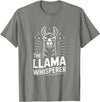 Llama Whisperer Funny Llama Lover Farm Humor The Llama Whisperer Funny Llama Lover Humor T-Shirt - Olive Heather