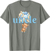 Beary 1st Birthday Boy Teddy Bear Matching Apparel Uncle Teddy Bear 1st Birthday Boy Family Matching T-Shirt - Olive Heather