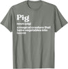 BBQ Barbecue Shirts Men Women Grilling Gifts Pig Definition Bacon Funny Bbq Barbecue Grill Men Women Kids T-Shirt - Olive Heather