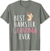 Best Hamster Grandma ever Cute Hamster Lover T-Shirt - Olive Heather