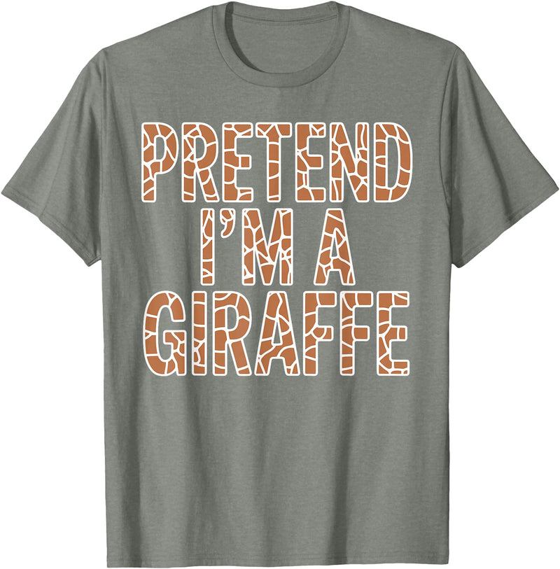 Giraffe Gift For Giraffe Lover Accessories & Stuff Cool Giraffe Art for Men Women Kids Toddler Giraffe Costume T-Shirt - Olive Heather