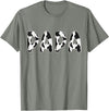 Cow Pattern Print Family Matching Birthday Shirts Cow Papa Birthday Family Matching Fathers Day Boy Girl Farm T-Shirt -