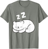 Arctic Polar Bear Tees And Gifts Ice Bear Sleeping Tired Arctic Polar Bear T-Shirt - Olive Heather