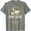 Matching Family Grandma Bear Boho by Foxio Grandma Bear Floral Family Fun Boho Bear T-Shirt - Olive Heather