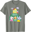 Peppa Pig Peppa's House Create Your Happy Place Group Shot T-Shirt - Olive Heather