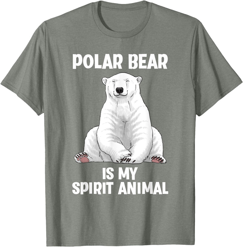 Polar Bear Gift Polar Bear Accessories & Stuff Cool Polar Bear Art For Men Women Kids Polar Bear Lover T-Shirt - Olive Heather