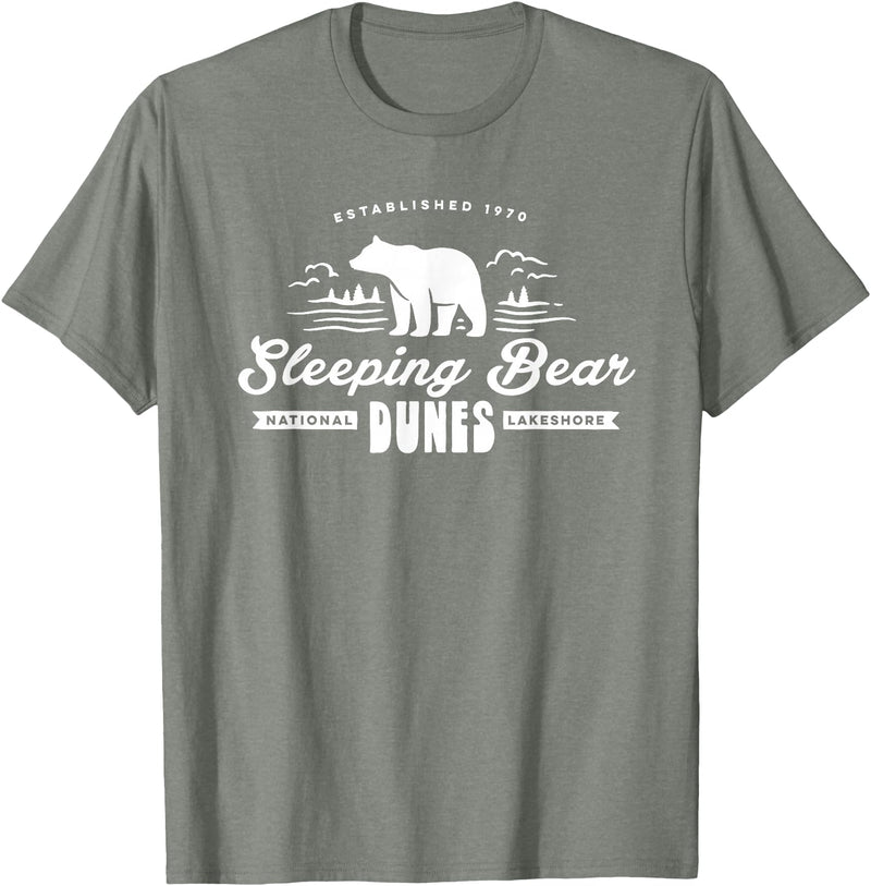 EHS Sleeping Bear Dunes Michigan National Park Souvenir T-Shirt - Olive Heather