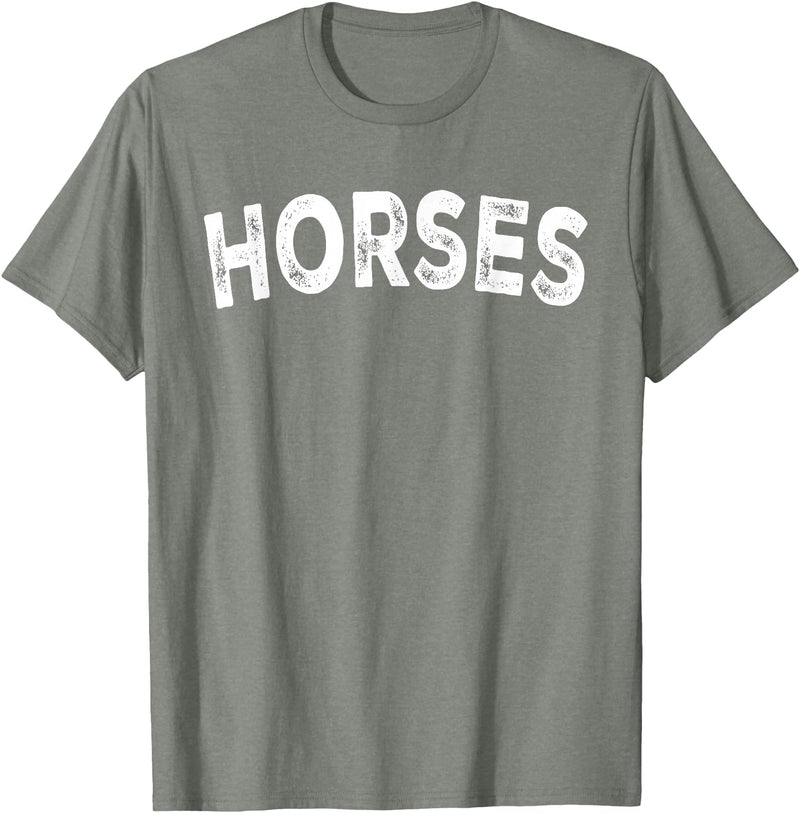 Horses - Style Horses T-Shirt - Straight - Olive Heather