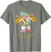 Peppa Pig Don't Worry Be Happy Floral Logo T-Shirt - Olive Heather