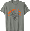 Rabbit Hunter -Chasing Tail -Hunting Cottontail -Beagle Dog T-Shirt in Olive Heather