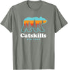 Catskill Mountains Catskills NY Bear Mountains Camping Hiking New York T-Shirt - Olive Heather