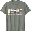 Celebrate Diversity Funny Cute Stuffs for Guinea Pig Lovers T-Shirt - Olive Heather