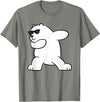 Arctic Polar Bear Tees And Gifts Ice Bear Dabbing Arctic Cute Dabbing Polar Bear T-Shirt - Olive Heather