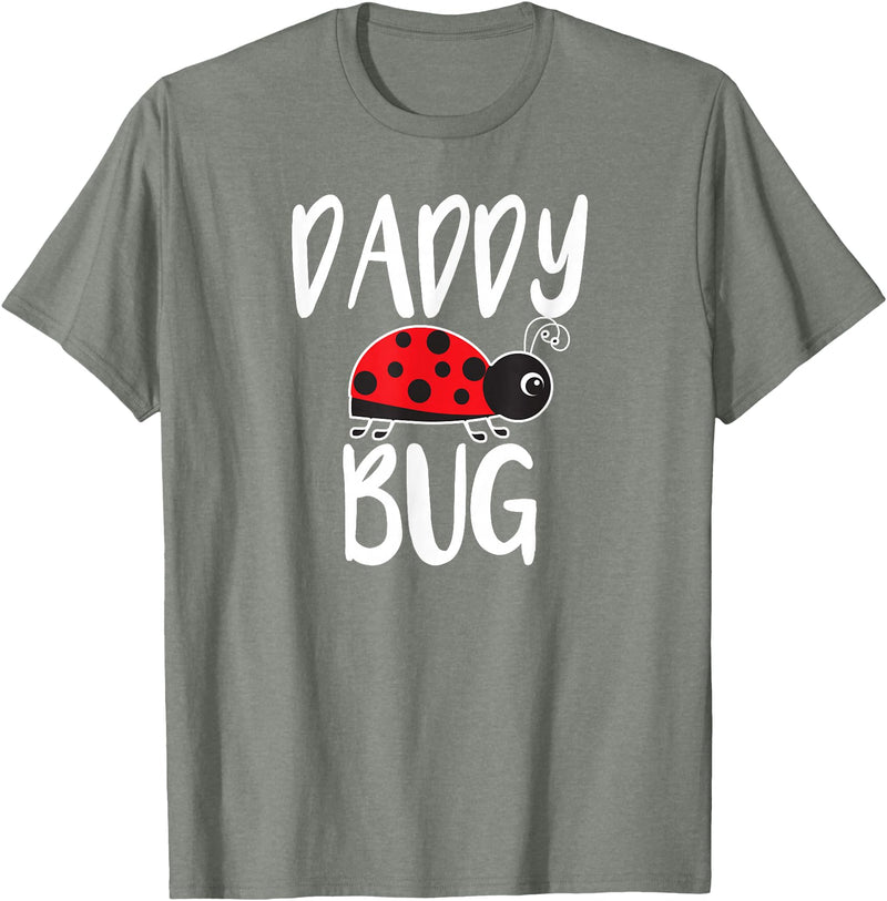 Funny Cute Ladybug Clothing For Daddy Daddy Bug Funny Ladybug for Daddy T-Shirt - Olive Heather