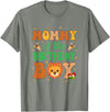 Mom Birthday Boy Family Matching Lion Mommy Of The Birthday Boy Lion Family Party Decorations T-Shirt - Olive Heather