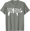 Pig Dad Pig Lover Owner Ranch Farmer Gifts Pig Dad Pig Lover Owner Ranch Farmer Father's Day T-Shirt - Olive Heather