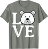 Polar Bear Design for Polar Bear Lovers LOVE Polar Bear Stuff Polar Bear Lover Stuff | Polar Bear T-Shirt - Olive Heather