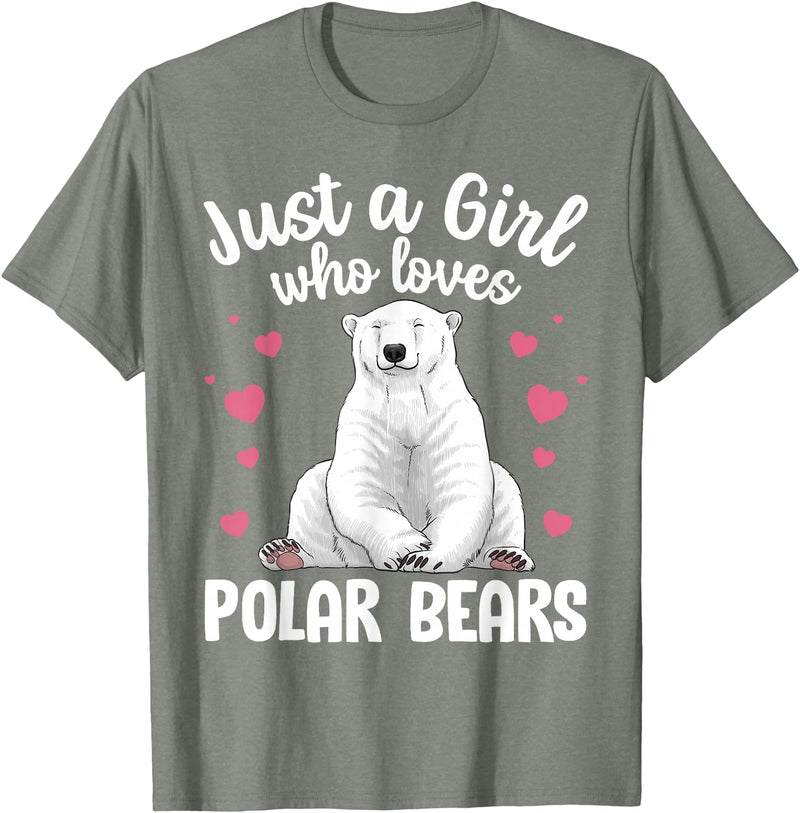Polar Bear Gift Polar Bear Accessories & Stuff Best Polar Bear Design For Men Women Arctic Polar Bear Lover T-Shirt - Olive Heather