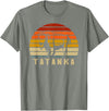 Retro Vintage American Buffalo Tatanka Animal Gift T Shirt T-Shirt - Olive Heather