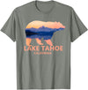 Lake Tahoe California - Apparel & Gifts Lake Tahoe California Grizzly Bear Souvenir Gift T-Shirt - Olive Heather