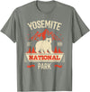 Yosemite Bear Lovers Gifts Yosemite National Park Vintage Gift T-Shirt - Olive Heather