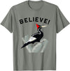Birdwatching Gifts for Birders Endangered Ivory-Billed Woodpecker T-Shirt - Olive Heather
