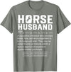 Funny Horse Husband Definition Tee Shirt Horse Husband Definition T-Shirt - Olive Heather