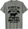 Funny Dexters Gift for Men & Rancher Smart People Cattle Farmer - Cow Breed Dexters T-Shirt - Olive Heather