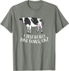 Cute Cow Animal Gifts Cattle Cow Farmer Gift I Just Really Like Cows, Ok? T-Shirt - Olive Heather