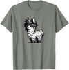 Emo Llama Tees Cute Emo Llama Kawaii Kids Boys Girls T-Shirt - Olive Heather