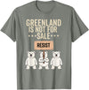 Greenland is not for sale Merch Greenland is not for Sale Polar Bear Greenland Support Prote T-Shirt - Olive Heather