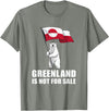 Greenland is not for sale shirt for men and women Greenland Not for Sale Greenland Flag Bear Greenlanders T-Shirt - Olive Heather