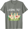Spanish Shirt | Llama Tee | Funny Spanish Shirt Funny Spanish Tee, Como Te Llama, Llama Tshirt T-Shirt - Olive Heather
