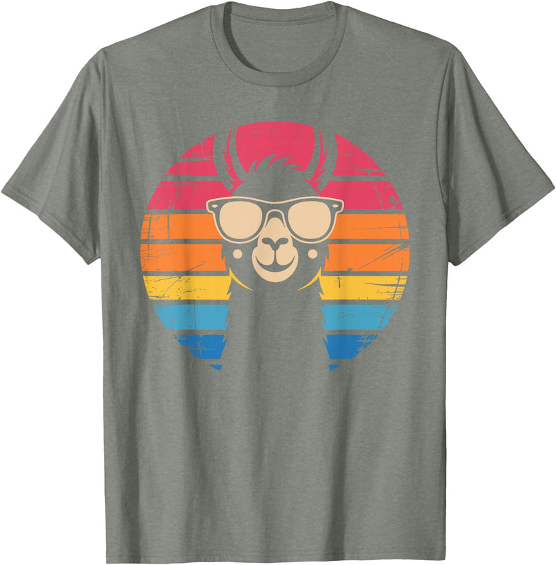 Llama Gift Llama Lover Accessories & Lama Stuff Funny Llama Design for Men Women Kids Llama Lover Gag Llama T-Shirt - Olive Heather