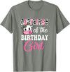 Vintage Retro Birthday Godfather Of The Birthday Girl Farm Cow 1St Birthday Girl T-Shirt - Olive Heather