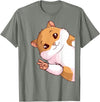 Hamster Children Girls Boys T-Shirt - Olive Heather
