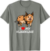 Angry Ant Graphics - Kunekune Pig Gifts I Love My Kunekune Pig T-Shirt - Olive Heather