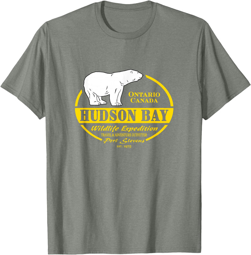 Port Stevens P.S.75 Design Canada Polar Bear Ontario Hudson Bay T-Shirt - Olive Heather