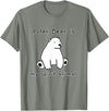 Polar Bear Shenanigans Cute Polar Bear is My Ghost Mascot Shirt Animal Mascot T-Shirt - Olive Heather