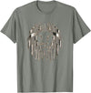 Teeshire Lion Head Tshirts Silver Lion Head Portrait Safari Animal Novelty Gift T-Shirt T-Shirt - Olive Heather