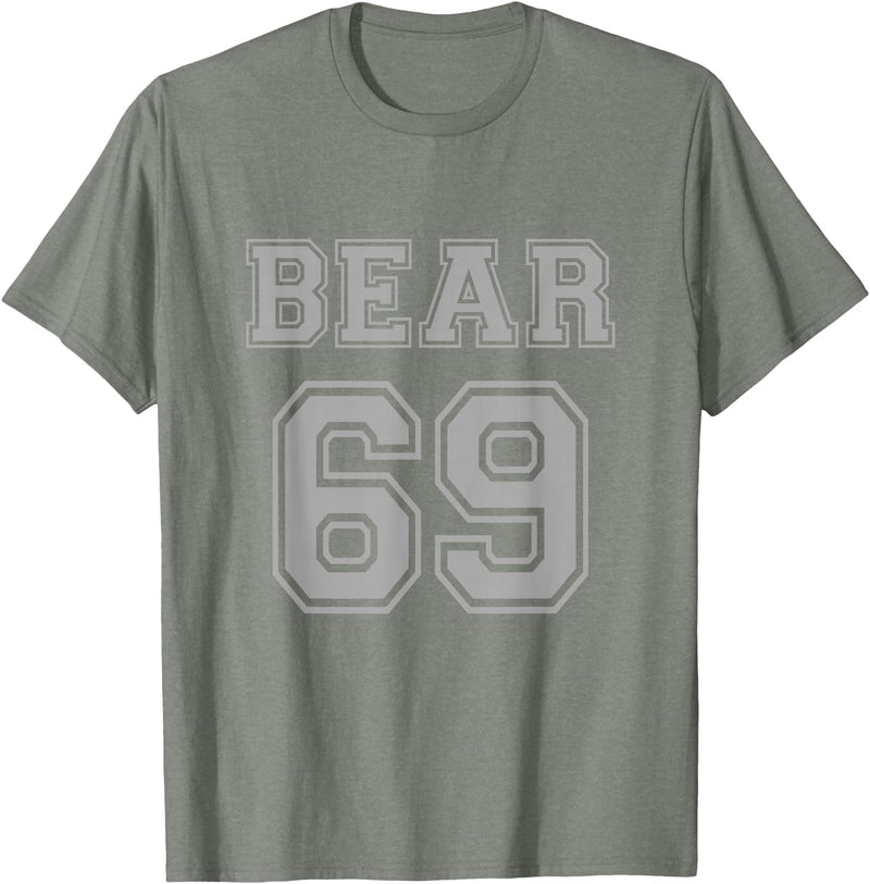 BearWoof Cool Gay Bear Pride Bear 69 T-Shirt - Olive Heather