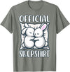 Sleep Rabbit, Official Sleepshirt, Nightshirt & Sleeping T-Shirt in Olive Heather
