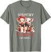 Retro funny Farmer shirt pig Christmas tee Christmas Pig Merry Pigmas Pig Lover T-Shirt - Olive Heather