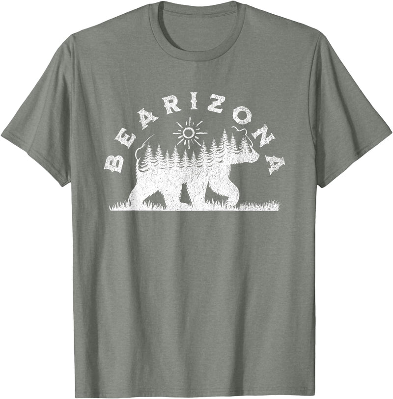 Bearizona Wildlife Park Williams Arizona Bear Arizona Bear Bearizona AZ T-Shirt - Olive Heather