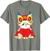 Chinese New Year 2023 Year of the Rabbit Zodiac Boy Kid Girl T-Shirt in Olive Heather