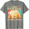 Polar Bear Gift Polar Bear Accessories & Stuff Cute Polar Bear Design For Men Women Kids Polar Bear Lover T-Shirt - Olive Heather