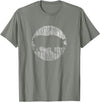 Vintage Pig Shirts - Distressed Pig Animal Print T-Shirt - Unisex-Adults & Kids - Black - Small - Short Sleeve - Classic Fit - Olive Heather