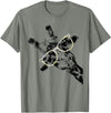 Giraffe Print Clothes Hipster Merch Giraffe Tee Vintage Animal Leopard Print Glasses T-Shirt - Olive Heather