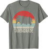 Catch Some Rays Vintage Retro Tardigrade Microbiology Water Bear T-Shirt - Olive Heather