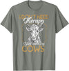 Kuh Kühe Rinder Cow Landwirt Geschenke Bekleidung Ich brauche keine Therapie nur meine Kühe Kuh Landwirt T-Shirt - Olive